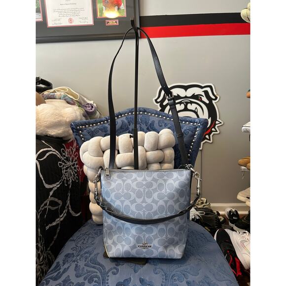 Coach Blue Signature Blue Abby Mini Duffle - Picture 2 of 8